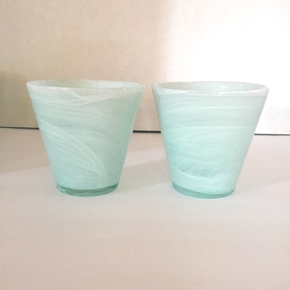 Ravenhead/ Hand Blown Rocks Glasses /w Optic Swirl - Picture 3 of 4